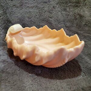 Vintage Pink LENOX Acanthus Shell Trinket/Candy Ceramic Bowl Dish USA 6" L x 4"W